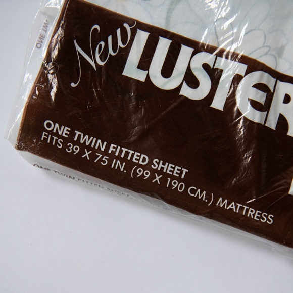 Twin Fitted Sheet | Vintage Burlington Lustersoft Daisy Spray *PLZ READ* - Picture 3 of 8